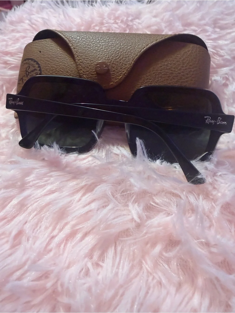 Ray-Ban Black Square Oversized Sunglasses